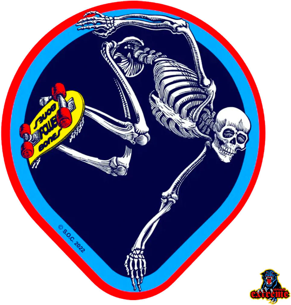 OG Skateboard Skeleton 4.5" Sticker