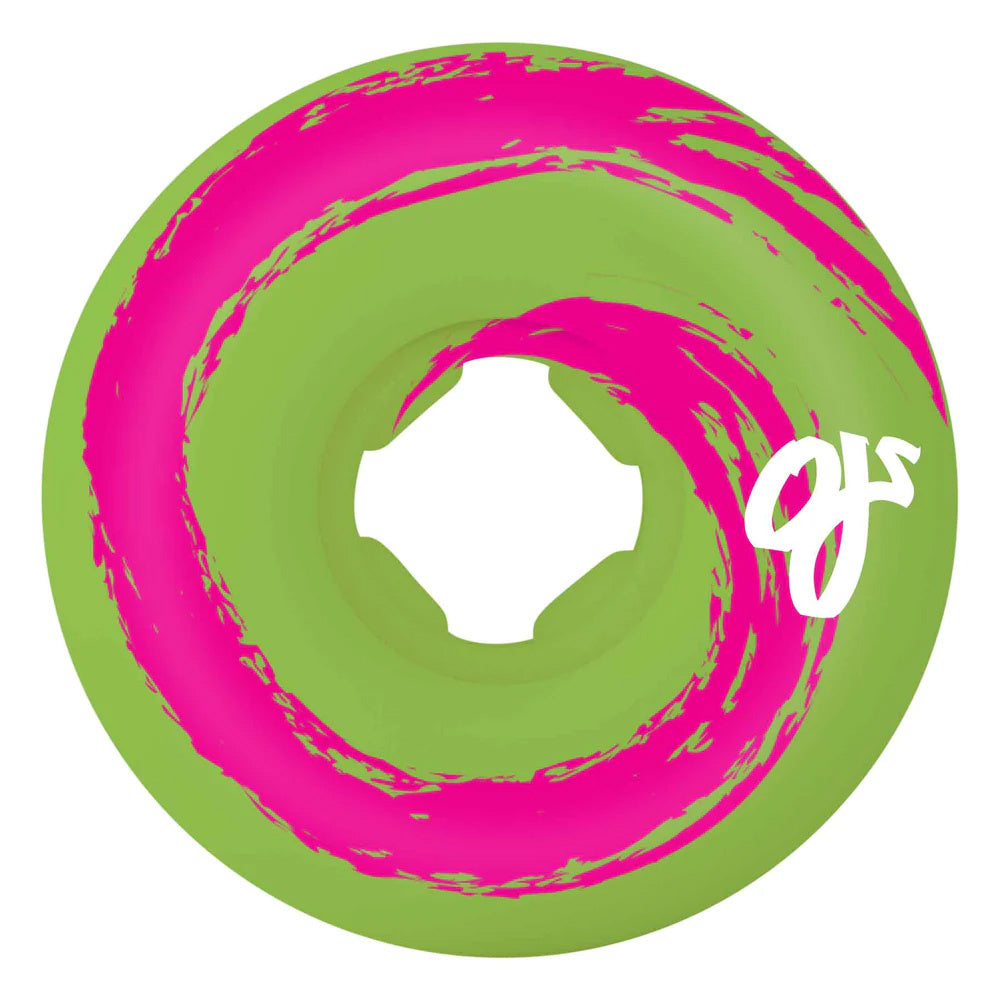 45mm 99A Swamp Berries Swirl Pink Green Skateboard Wheels 2023