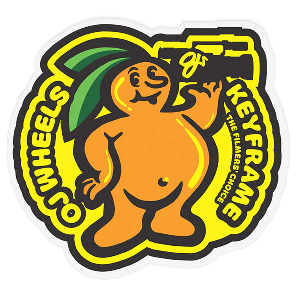 Keyframe Yellow Orange Skate Sticker