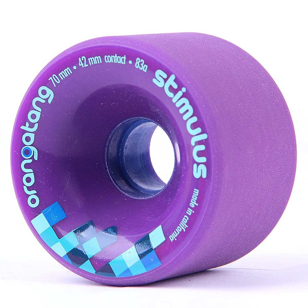 Stimulus 70mm/83A Purple Longboard Wheels