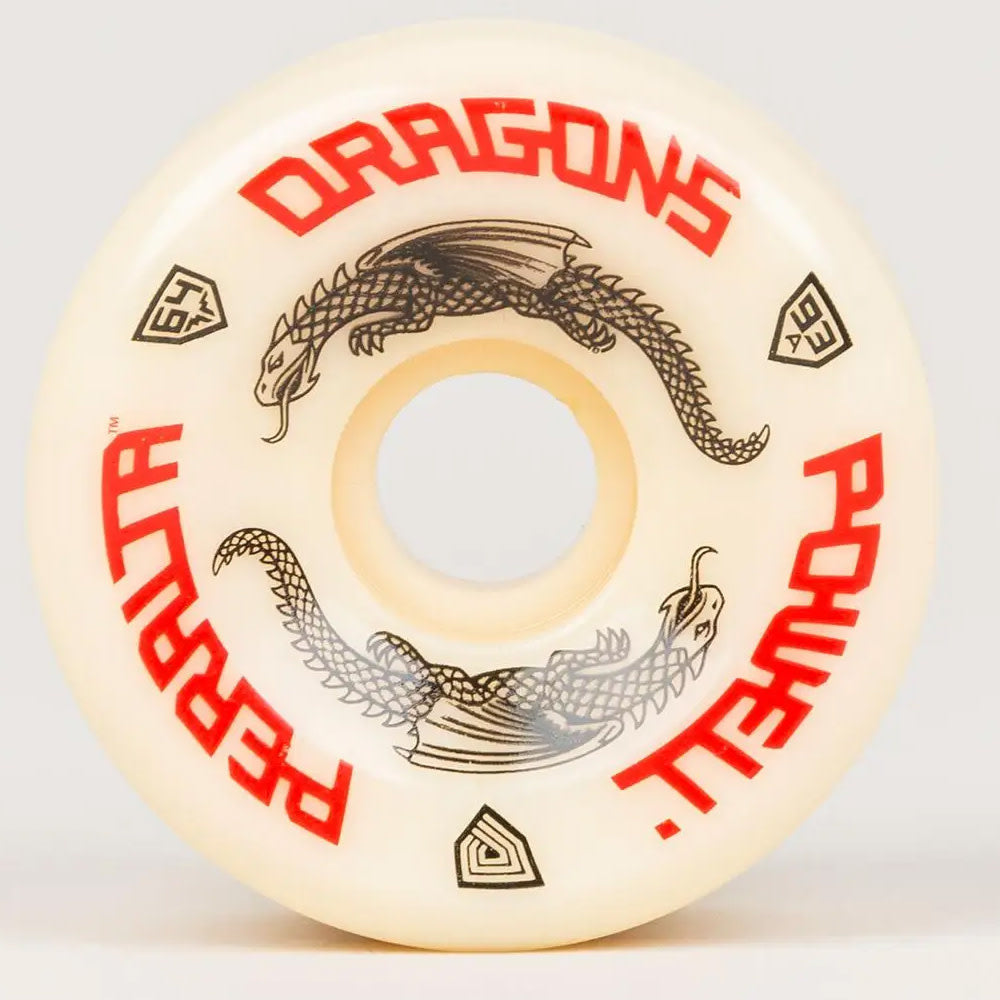 60mm 93A Dragon Formula Off White Skateboard Wheels