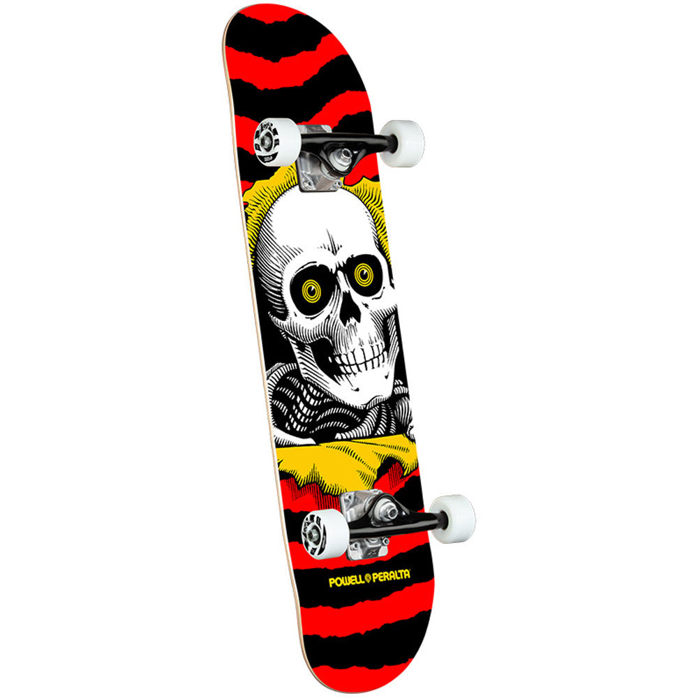 7.75" Ripper Black Red Skateboard Complete 2024