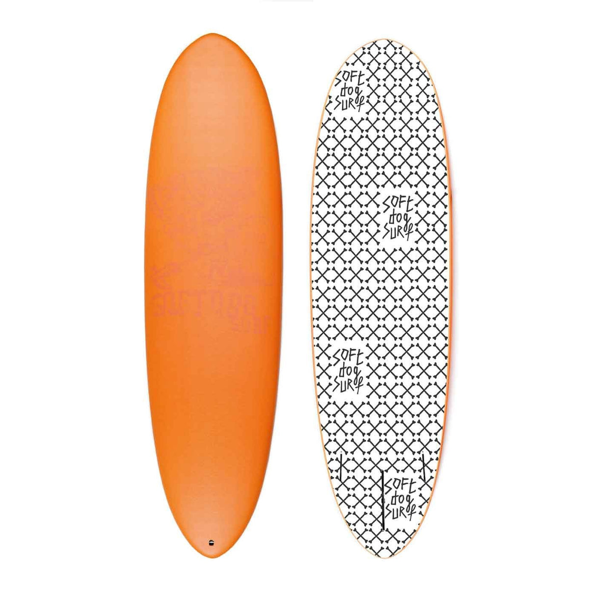 7'0" Retriever Orange Soft Surfboard (Incl Fins)