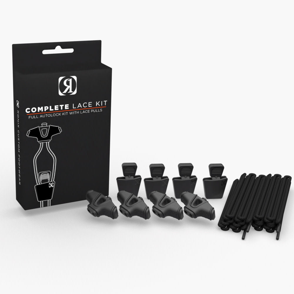 AutoLock Kit - Black (set of 4 Laces and AutoLocks) 2023