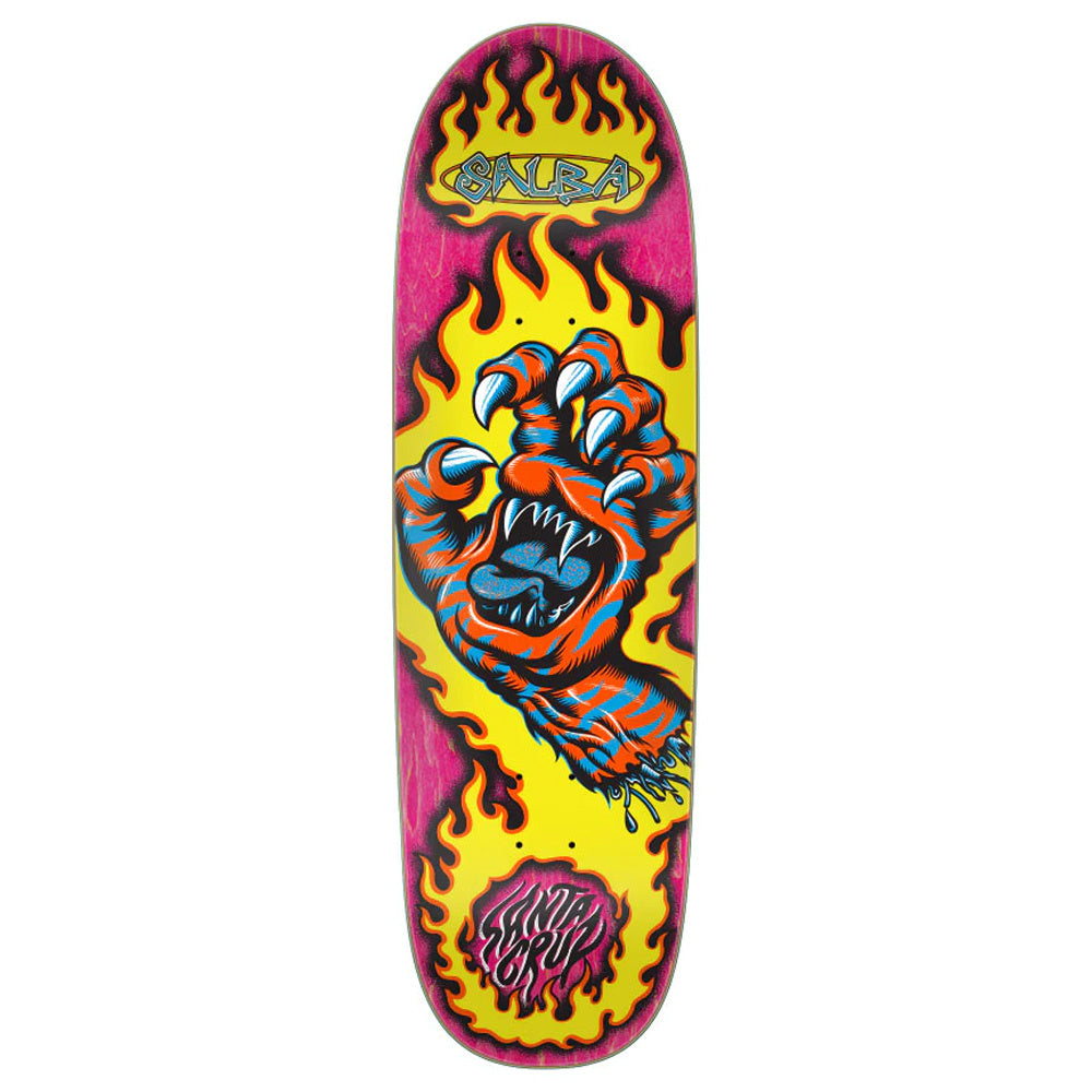 9.25" Salba Tiger Hand Shaped Skateboard Deck