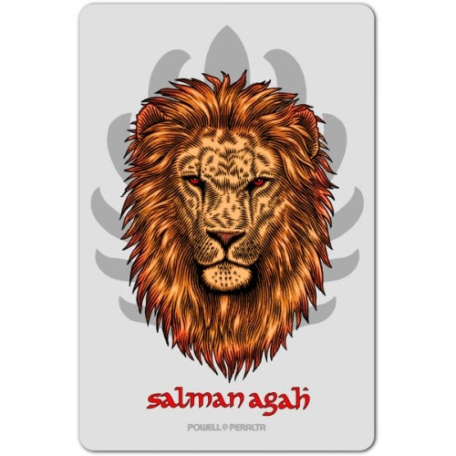 Salman Agah Lion Skateboard Sticker