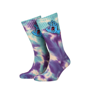 Screaming Hand Tie Dye Socks