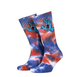 Screaming Hand Tie Dye Socks