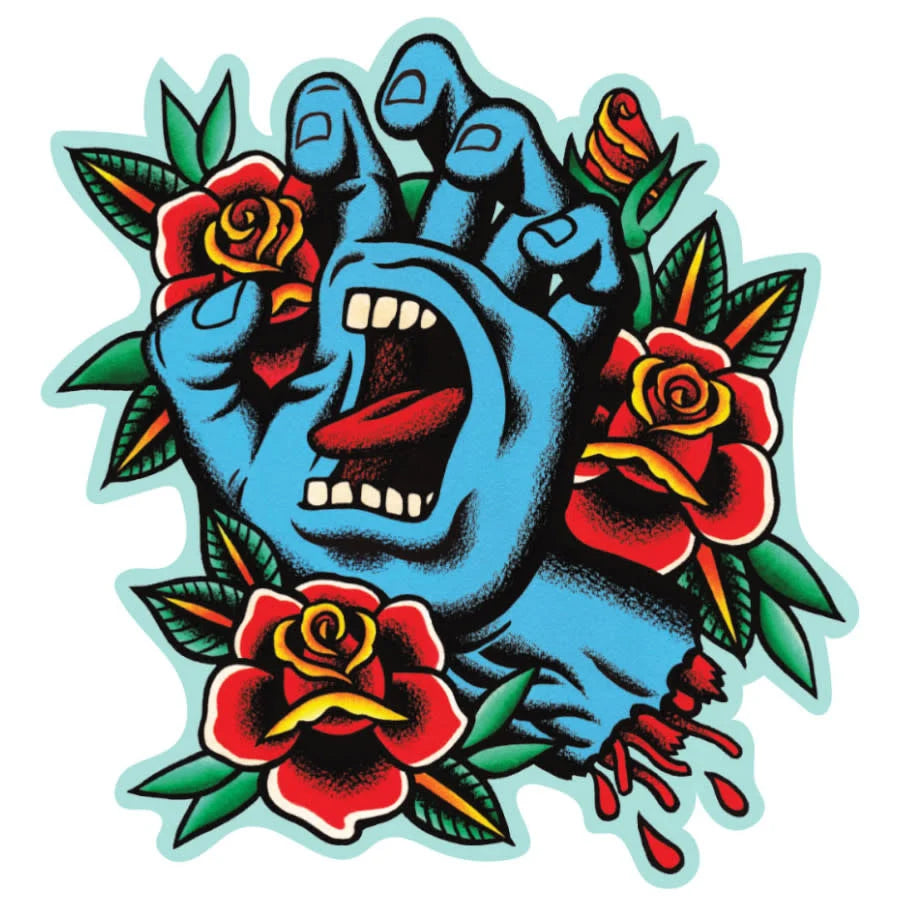 4.25" Screaming Flash Skateboard Sticker