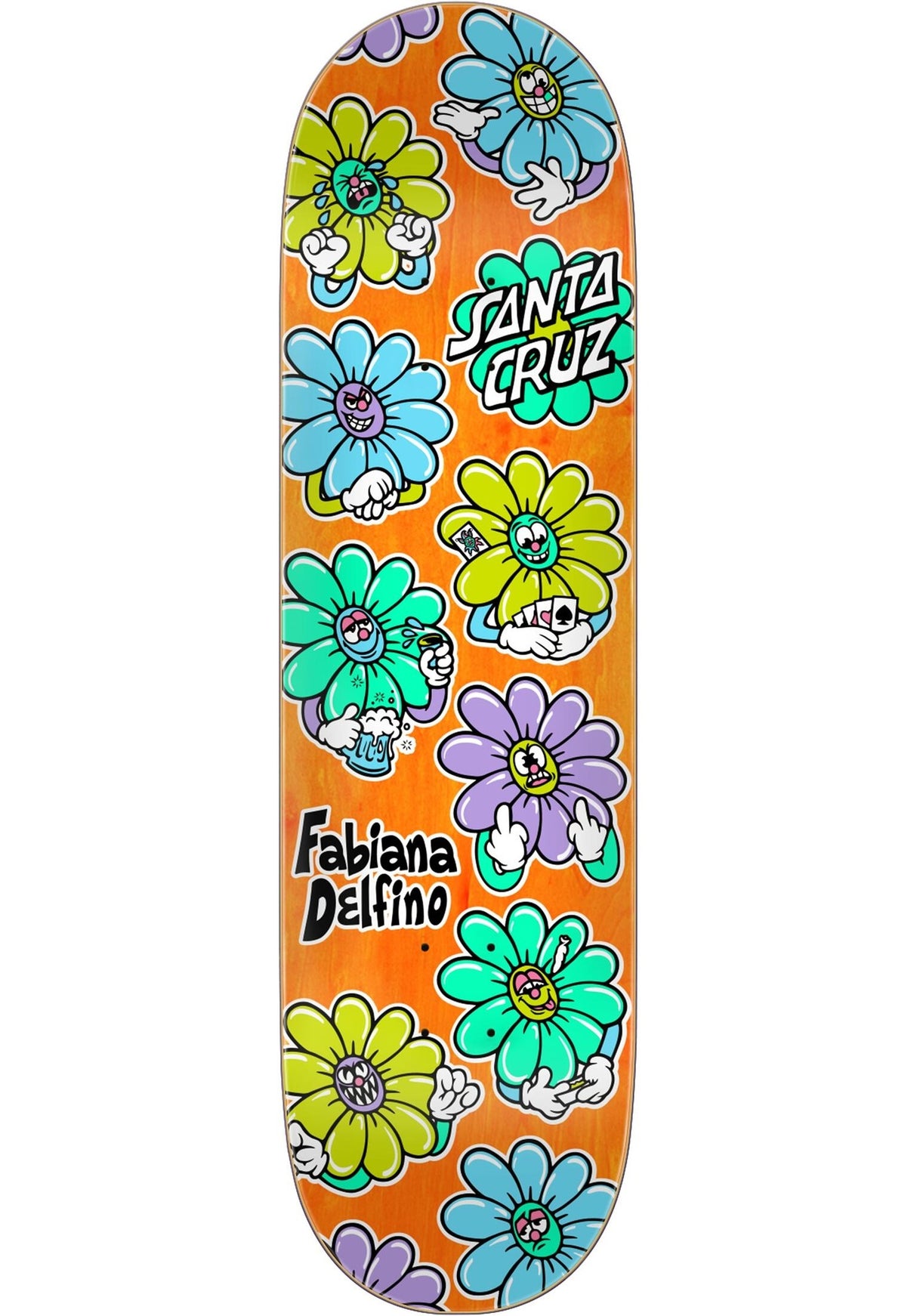 Delino Wildflower Pro Skateboard Deck