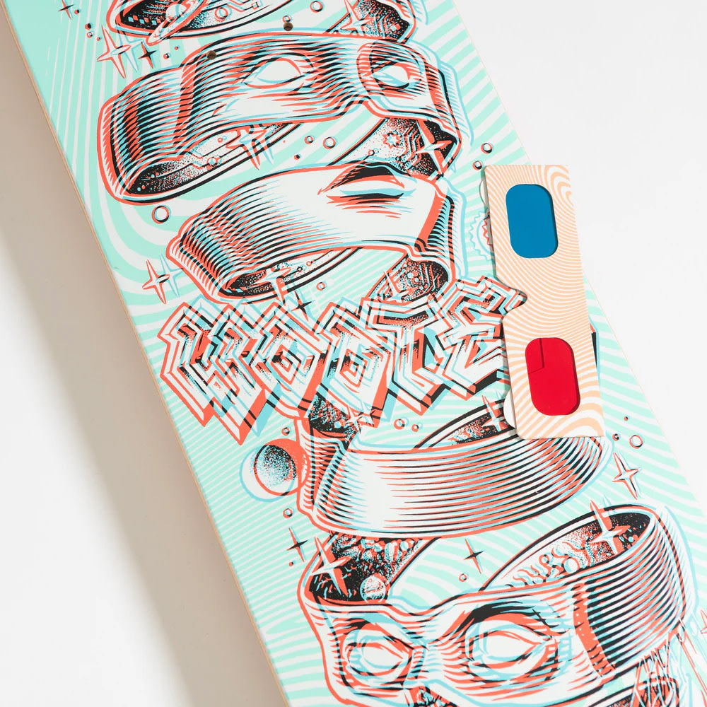 Wooten Unwound Anaglyph Skateboard Deck 2024