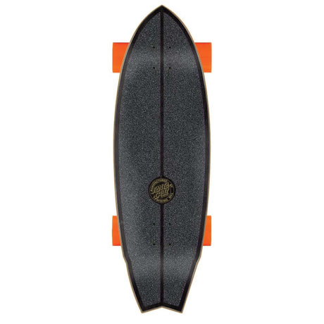 9.75" X Carver Flame Dot Shark Surfskate Complete