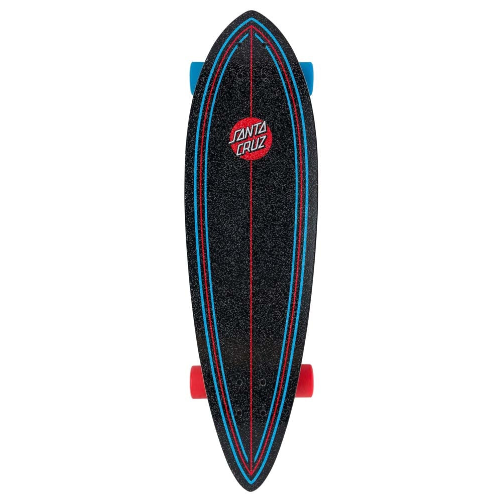 33.0" X Stranger Things Screaming Hand Blue Red Pintail Longboard Complete