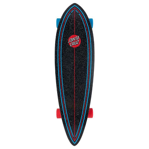 33.0" X Stranger Things Screaming Hand Blue Red Pintail Longboard Complete