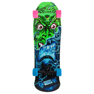 9.5" x 31" X Stranger Things Roskopp Face 80s Cruzer Skateboard Complete