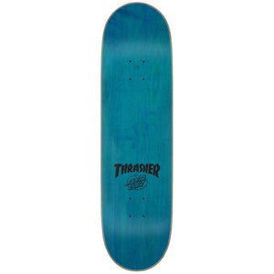 8.5" X Thrasher Screaming Flame Logo Black Skateboard Deck