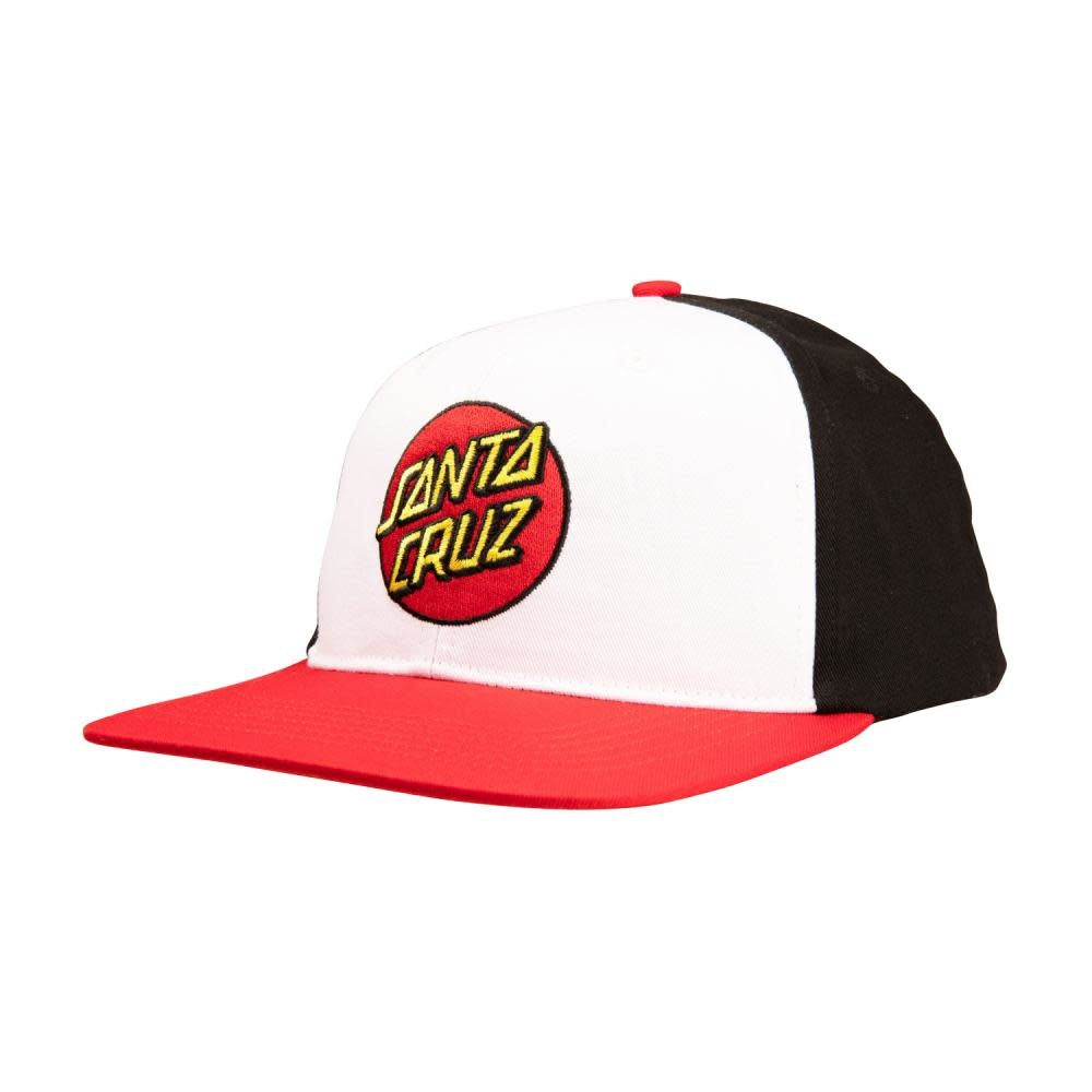 Classic Dot Snapback Cap White Black Red 2023