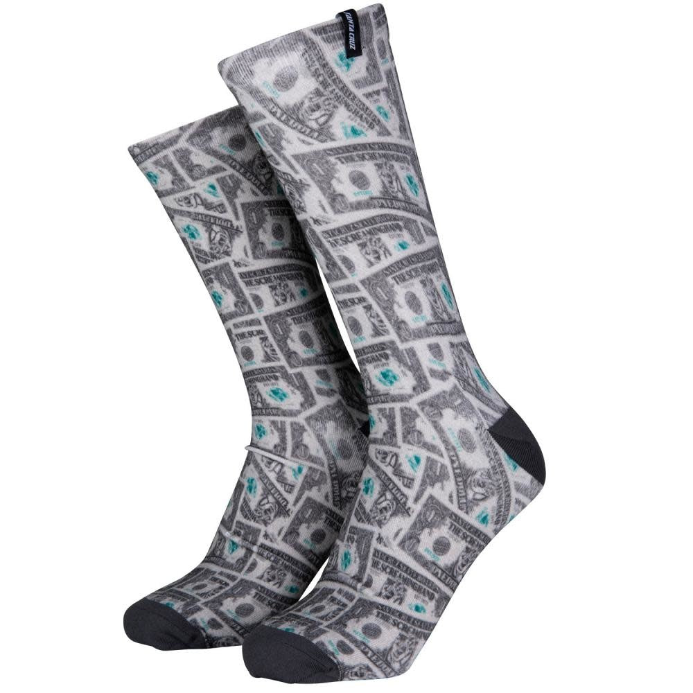 42-45 EU Mako Dollar Bills Skate Sock