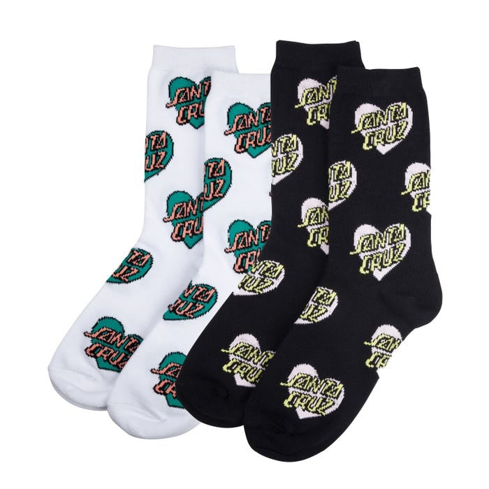 Multi Heart Dot Socks (2PK)