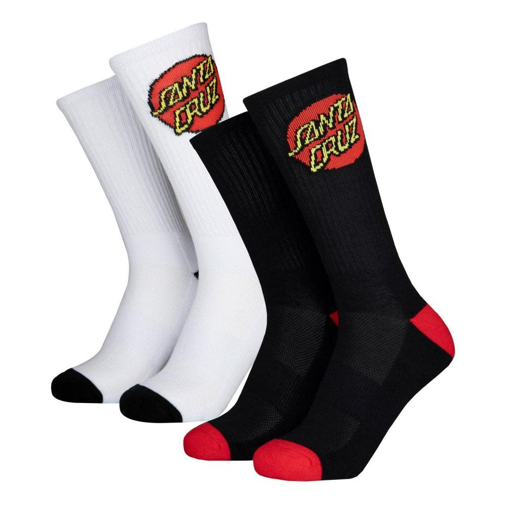 Youth 8-12y Youth Classic Dot Black & White Socks