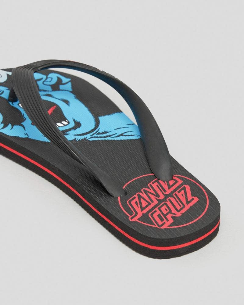 Youth Screaming Hand Black Thong Slipper 2024