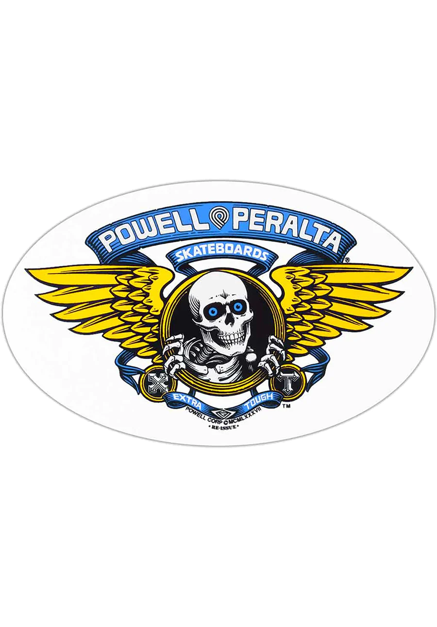 6.5" Winged Ripper Blue Sticker