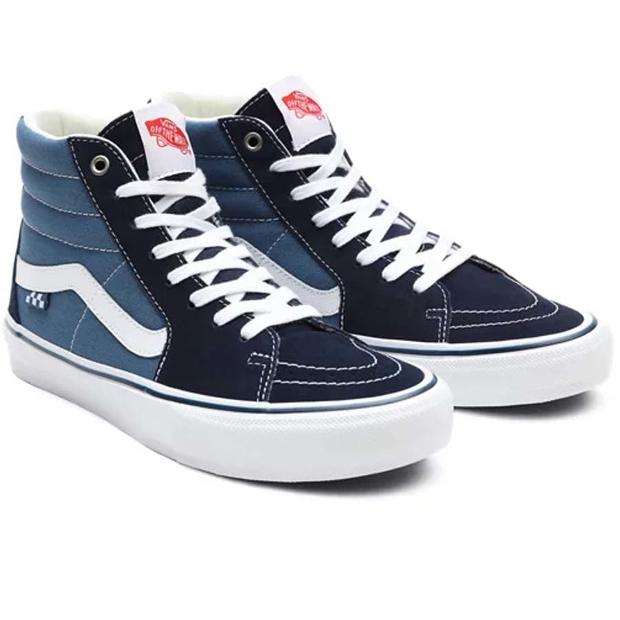 Skate Sk8-Hi Navy White Skate Shoe