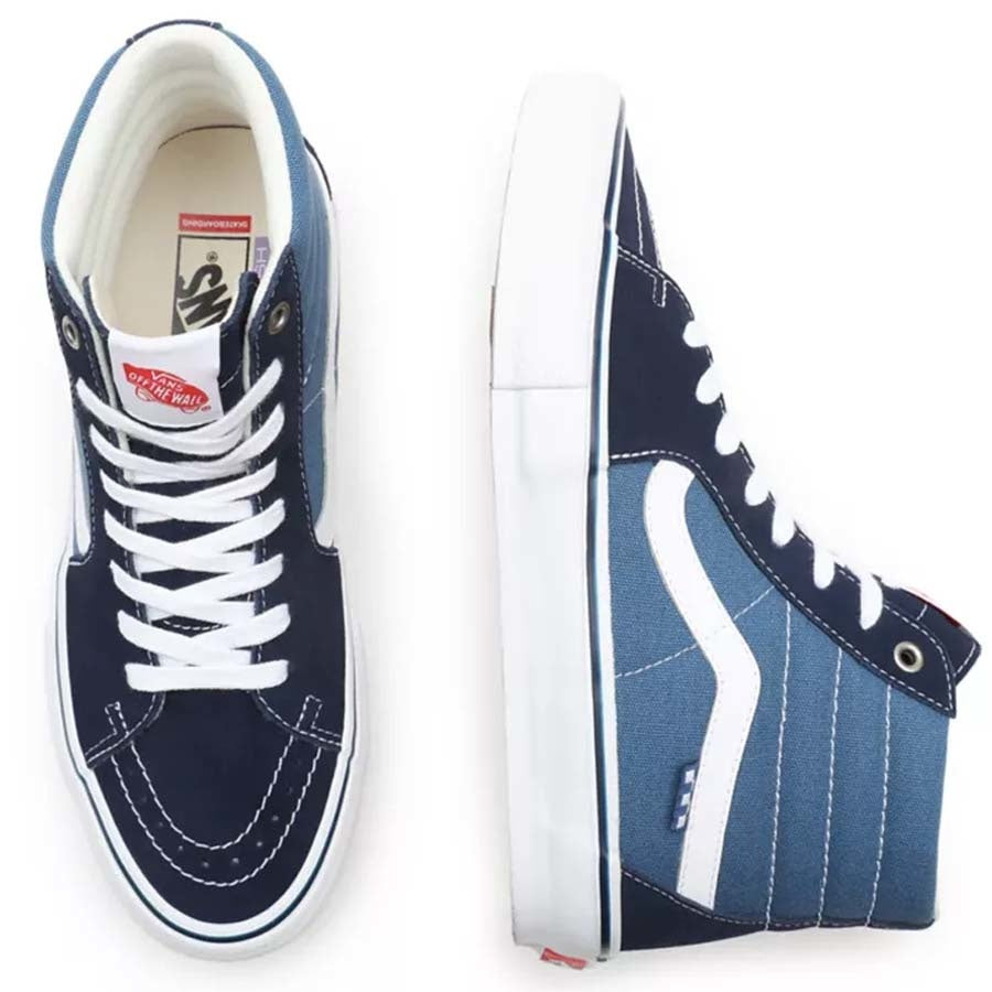 Skate Sk8-Hi Navy White Skate Shoe