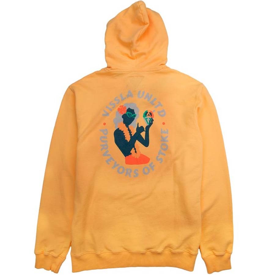 Sketchy Activity Pull Over Hoodie Buff Orange