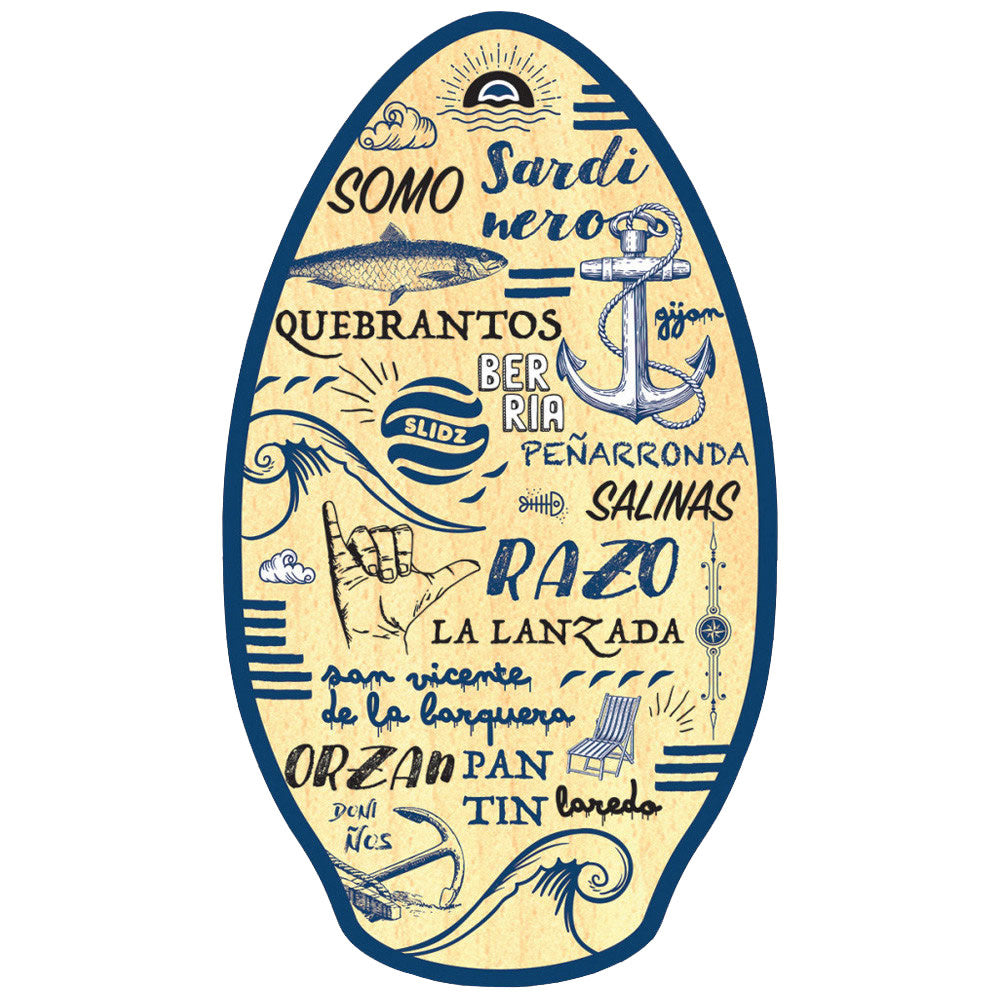 41" North Spain Dark Blue Wooden Skimboard 2023