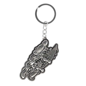 Slasher Flip Keychain Antique Nickel OS