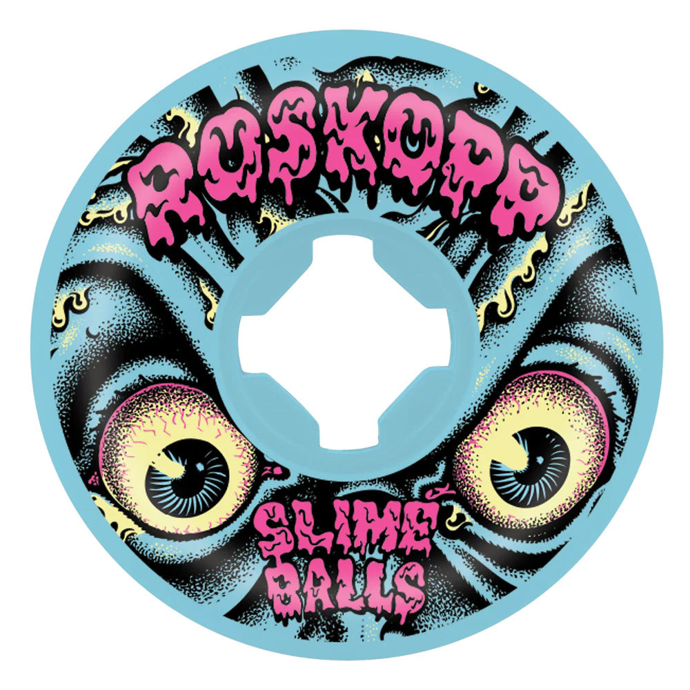 60mm 97A Roskopp Vomits Blue Skateboard Wheels 2023