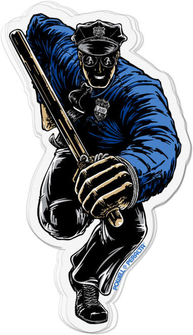 Chris Senn Cop Skateboard Sticker 2024