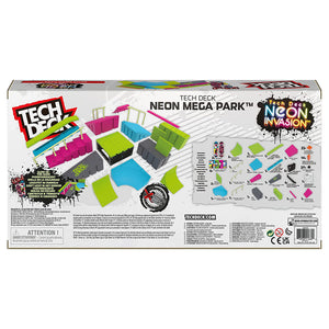 Neon Mega Park X-Connect Creator, Glow-in-The-Dark Customizable Ramp Set with Two Fingerboards 2023