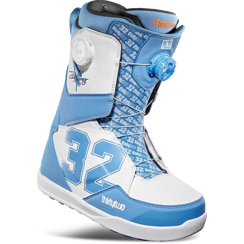 X Zeb Powell Lashed Blue/White BOA Snowboard Boots 2024