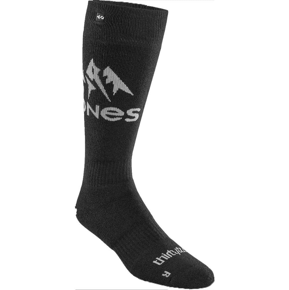 X Jones Merino Asi Black Snowboard Socks 2024