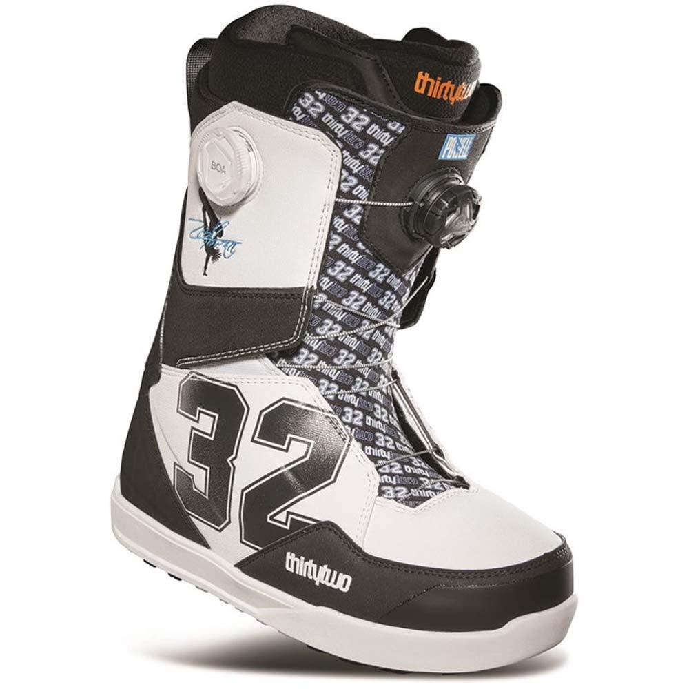 X Zeb Powell Lashed Double Boa White/Black 2024 Snowboard Boots