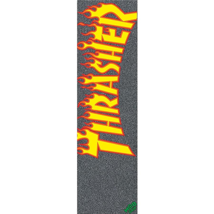 Trasher Yellow Orange Flame Griptape