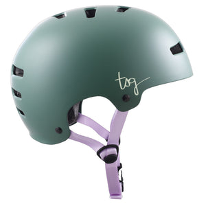 Women's Evolution Solid Satin Foliage Green Skate Helmet