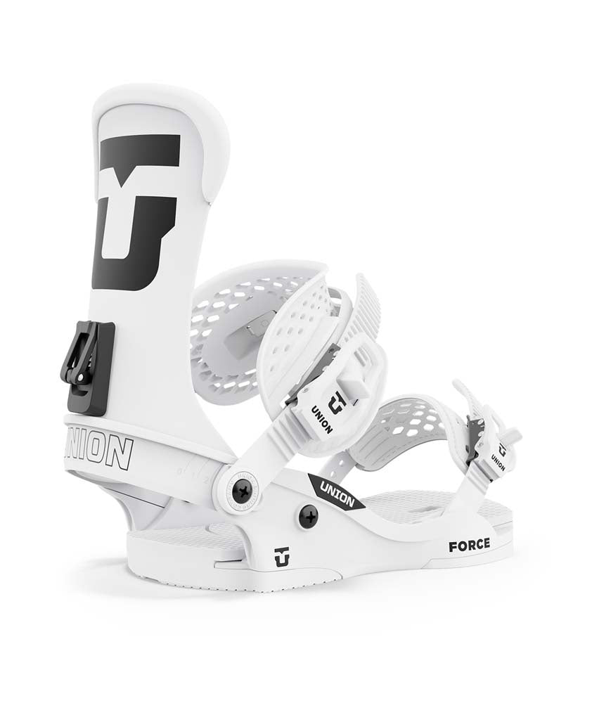 Force Classic Team White Snowboard Binding 2024