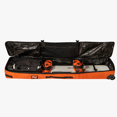 Travel Wheeled Board Bag Orange Snowboard Bag 2024