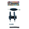 34mm Fingerboard Trucks Pro Shaped With Lock Nuts 2023