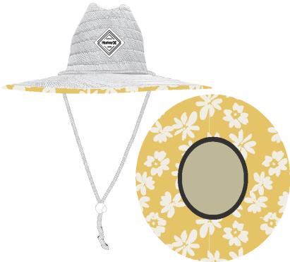 Women's Diamond Straw Hat O/S