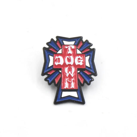 Enamel Cross Logo Pin