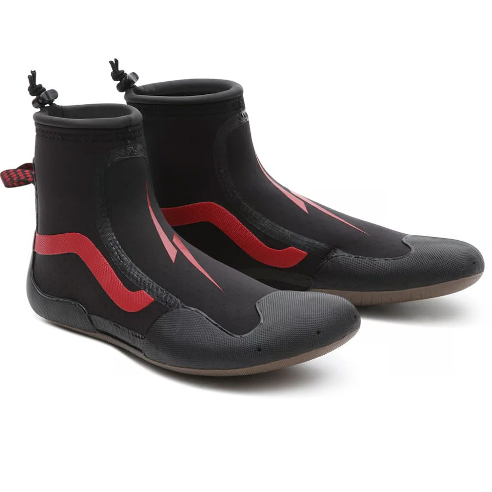 2mm Nathan Florence Black/Red Surf Boot 2 Mid 2023