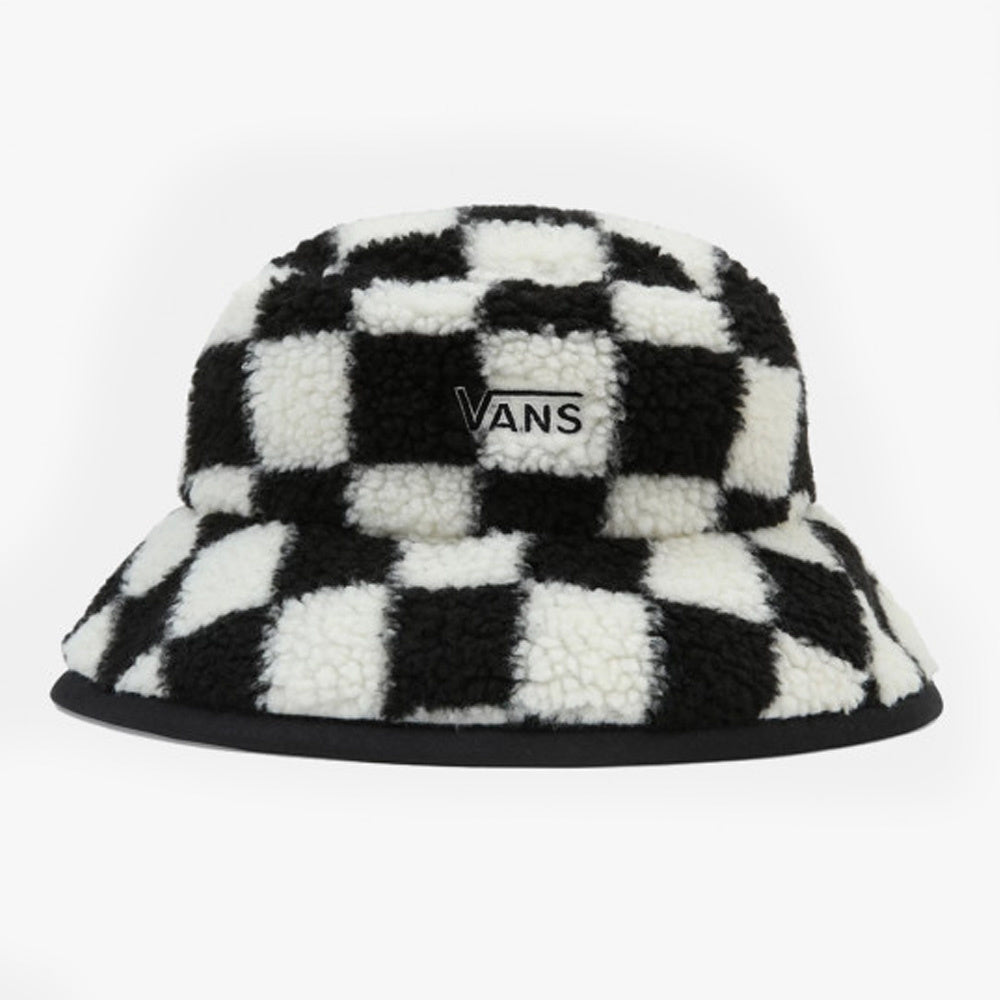 Checker Fleece White Bucket Hat 2023