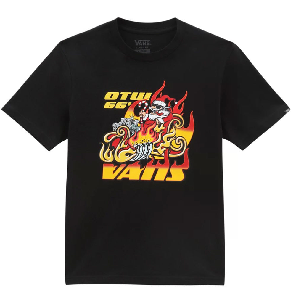 Kids Santa Flame Black T-shirt 2023