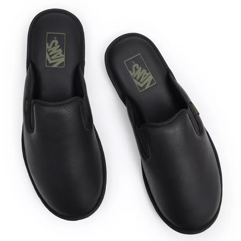 Mountain Mule Butter Leather Black Snow Slipper 2023