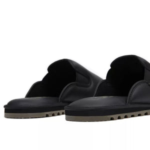 Mountain Mule Butter Leather Black Snow Slipper 2023