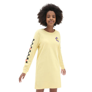 Radically Happy Longsleeve Tee Dress Raffia FW22